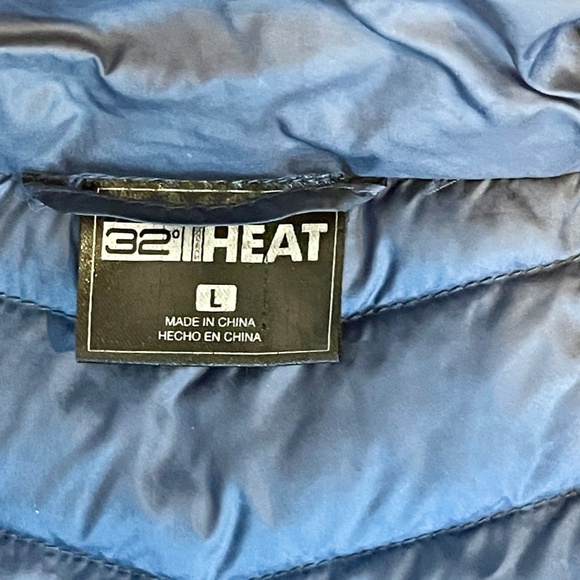 32 Degrees: Heat Women's Mixed Media Jacket, Blue (Size L) - Picture 4 of 5